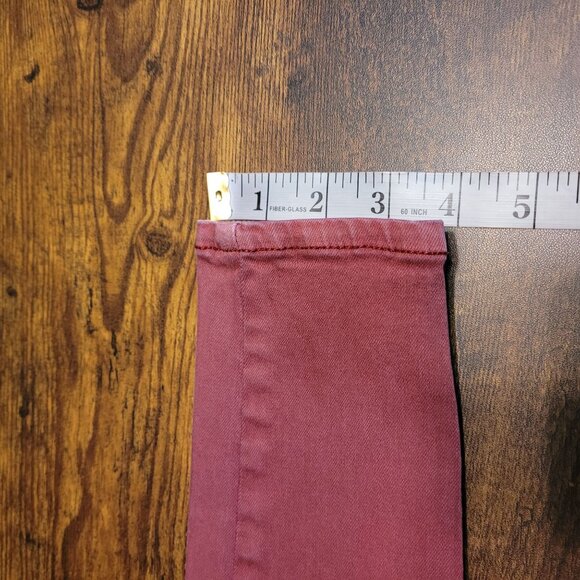 American Eagle Jeans 4R Jegging Next Level Stretch Hi Rise Sunwashed Burgundy - Picture 12 of 12